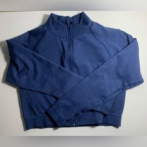 Alphalete Women's Blue Zip-Up Top